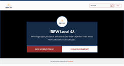 Desktop Screenshot of ibew48.com