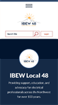Mobile Screenshot of ibew48.com