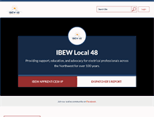 Tablet Screenshot of ibew48.com